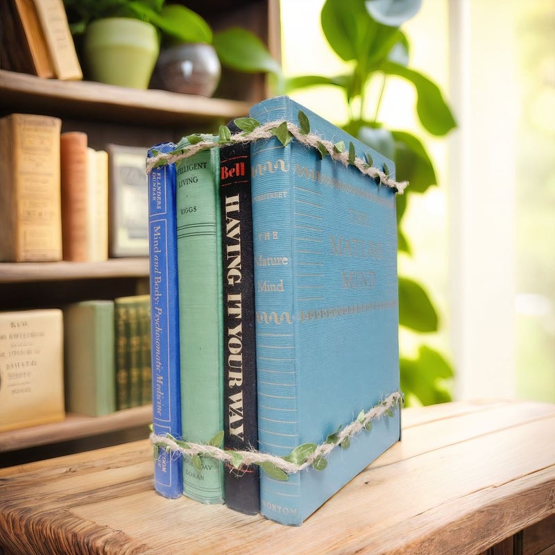 Mind-Body Connection and Holistic Wellness Vintage Hardcover Book Set 1920s to 1970s