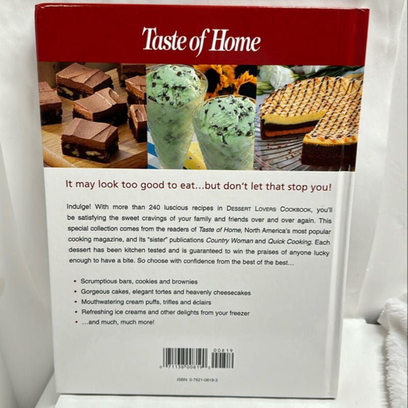 Taste of home Desert Lovers Cookbook