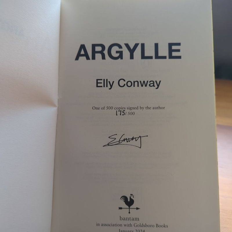 Argylle-- Signed and Numbered Goldsboro Special Edition 