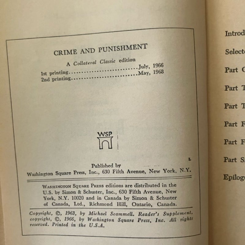 Crime and Punishment 