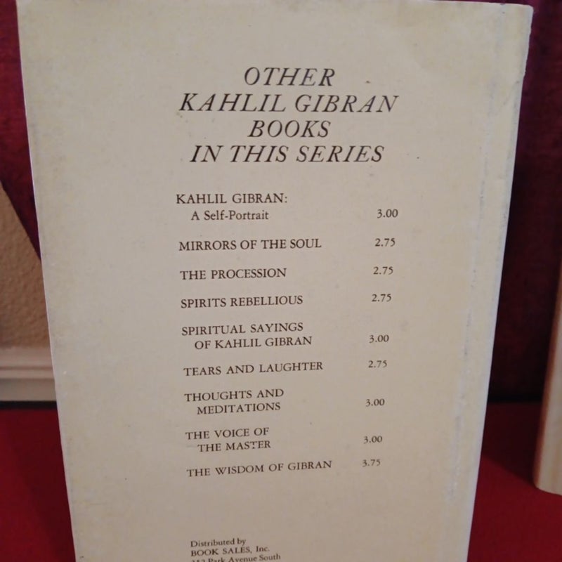 Kahulil GIBRAN First editions collection of 3 volumes 