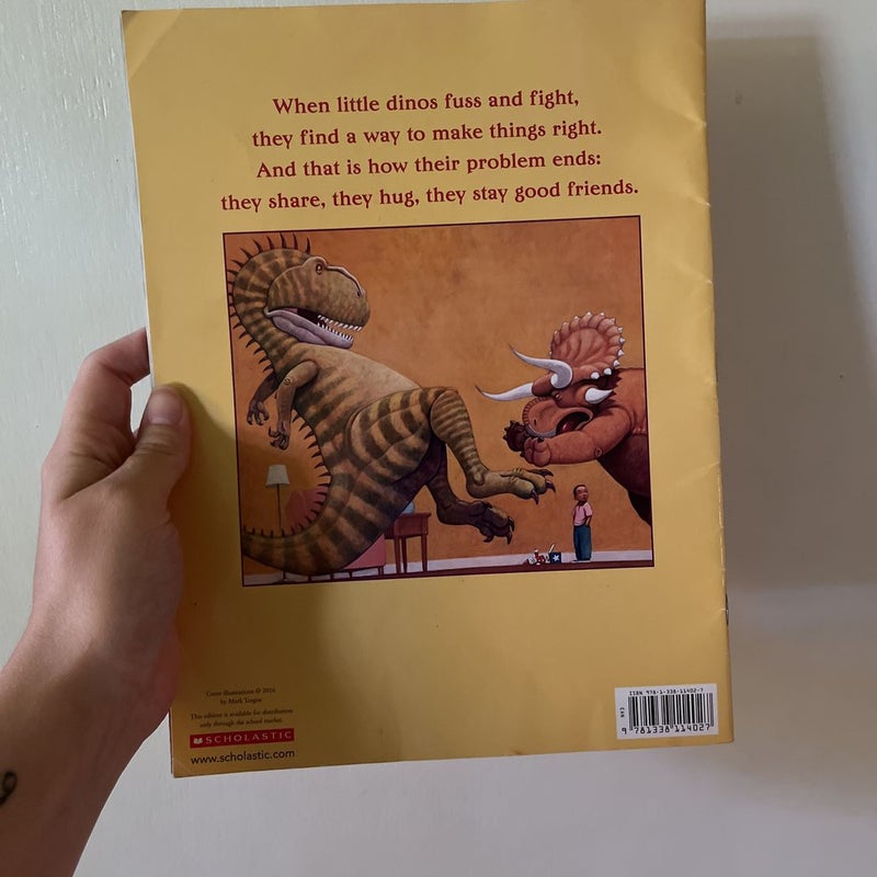 How do dinosaurs stay friends?