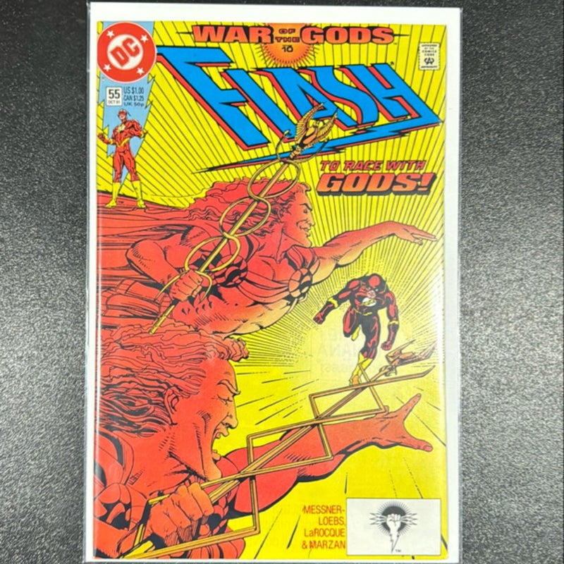 Flash # 55 October 1991 War of The Gods DC Comics