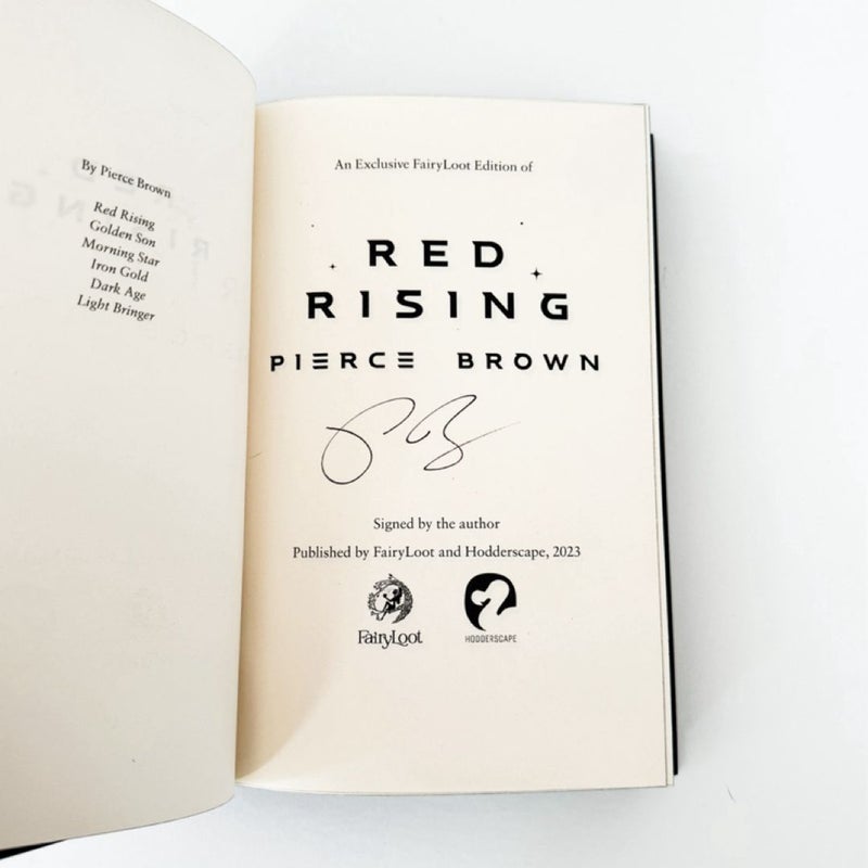 SIGNED Red Rising (Fairyloot Exclusive Edition)
