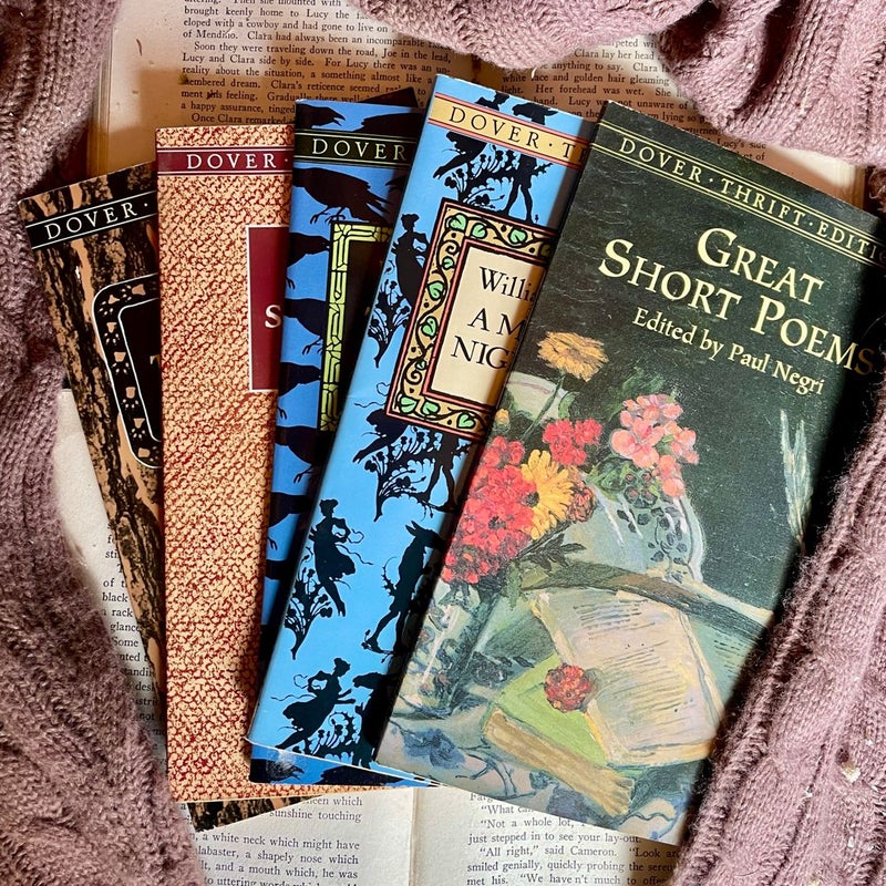 5 Dover Thrift Editions Books