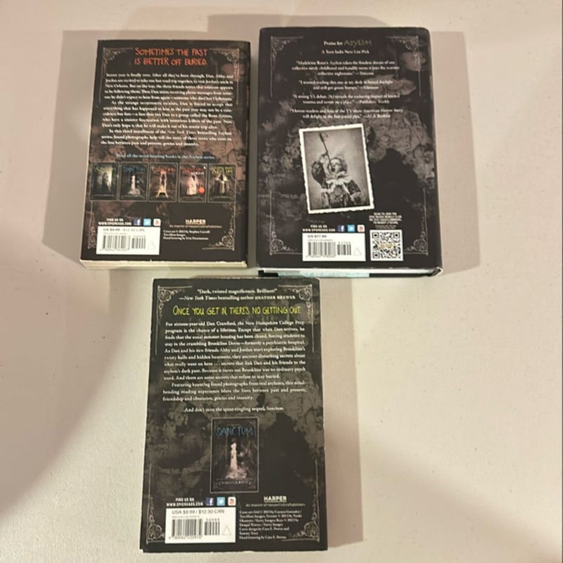 Asylum, Sanctum, Catacomb (Asylum series 1-3)