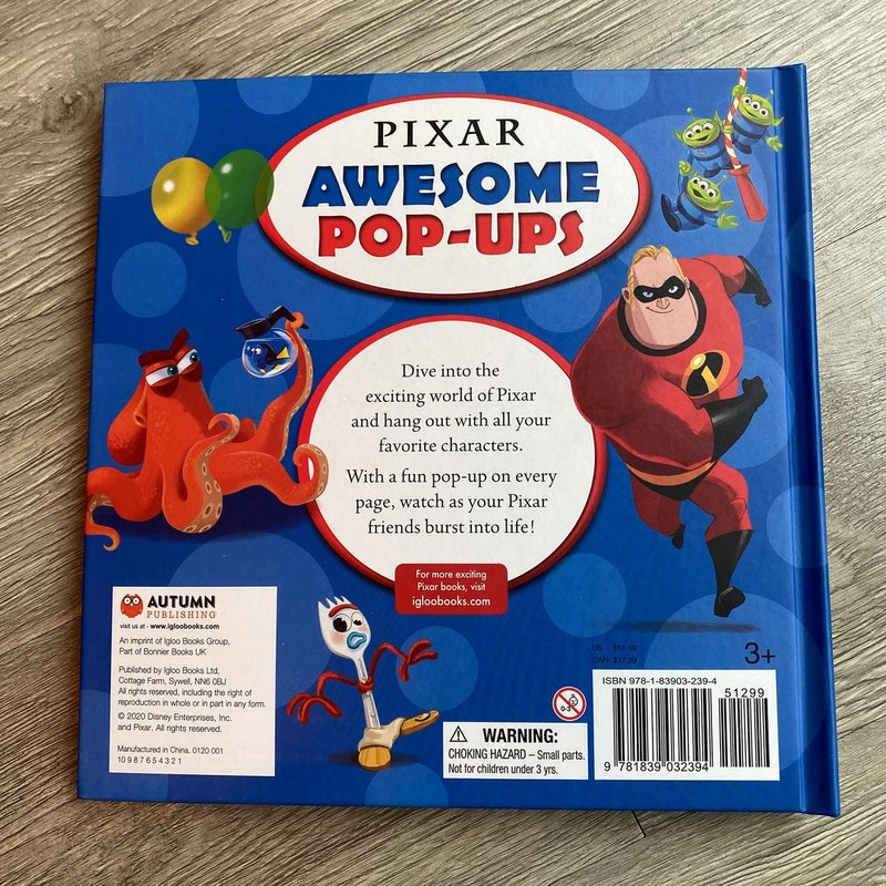 Disney Pixar Awesome Pop Ups By Igloobooks Hardcover Pango Books 