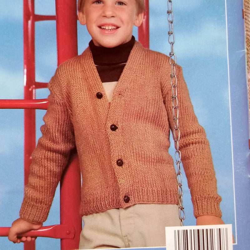 Sweaters & Vests for Children Knitting Pattern 