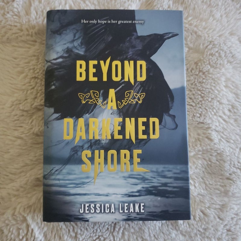 Beyond a Darkened Shore, Signed sticker/bookplate. 1st ed. 