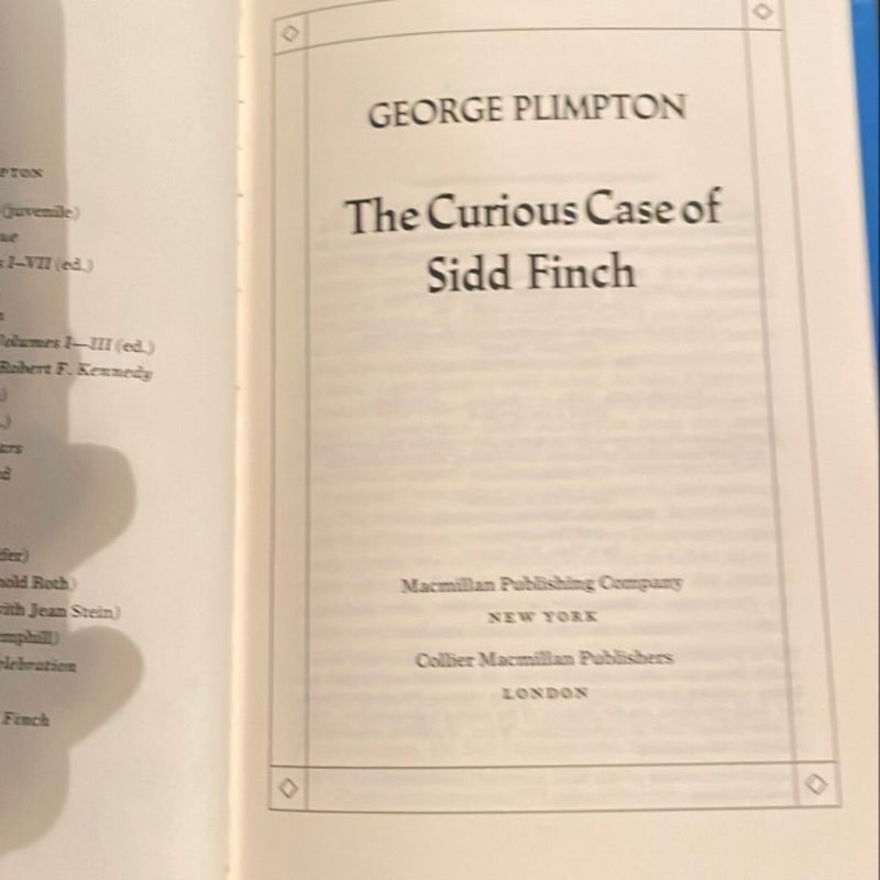 The Curious Case of Sidd Finch