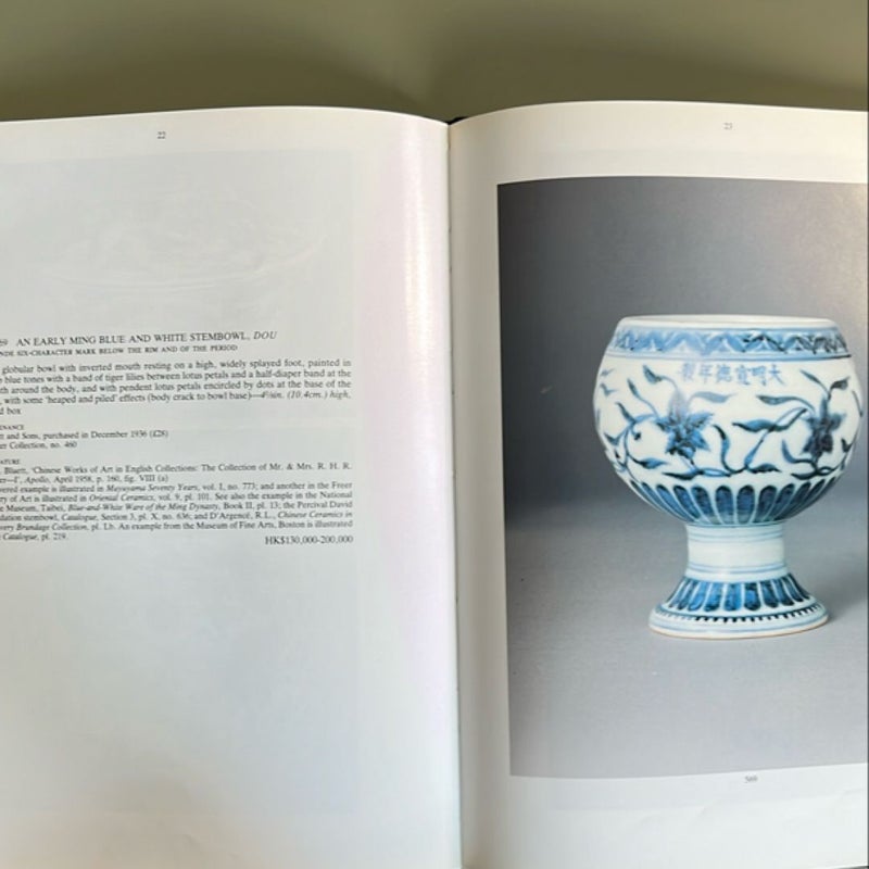 Important Early Ming Blue and White Porcelain