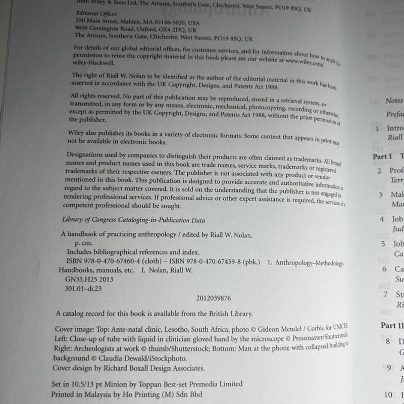 A Handbook of Practicing Anthropology