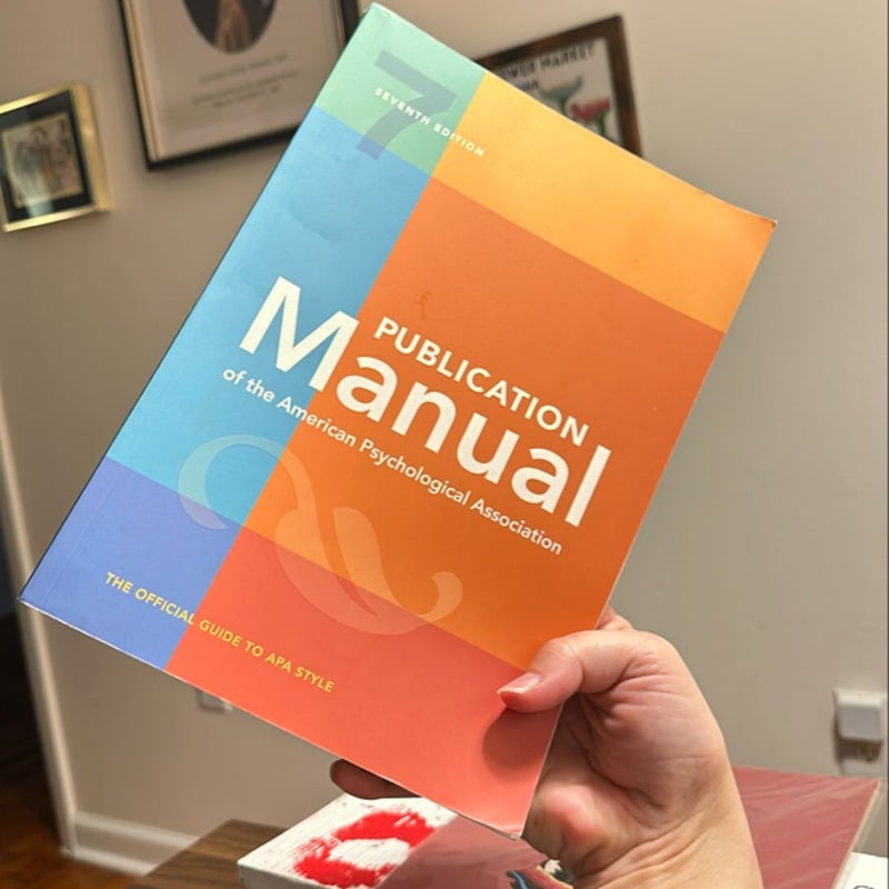 Publication Manual of the American Psychological Association