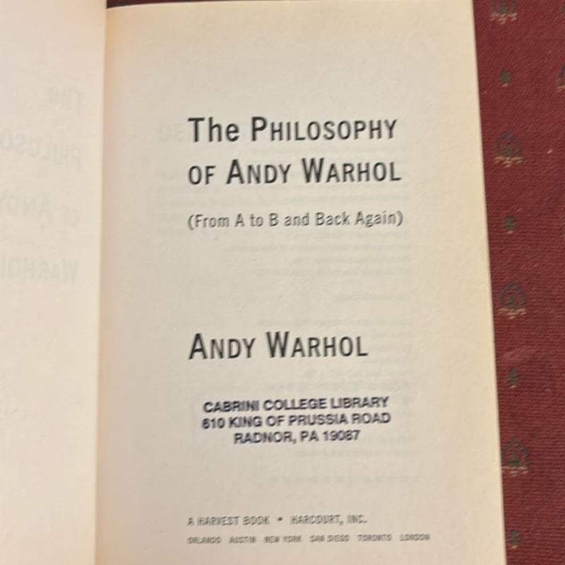 The Philosophy of Andy Warhol