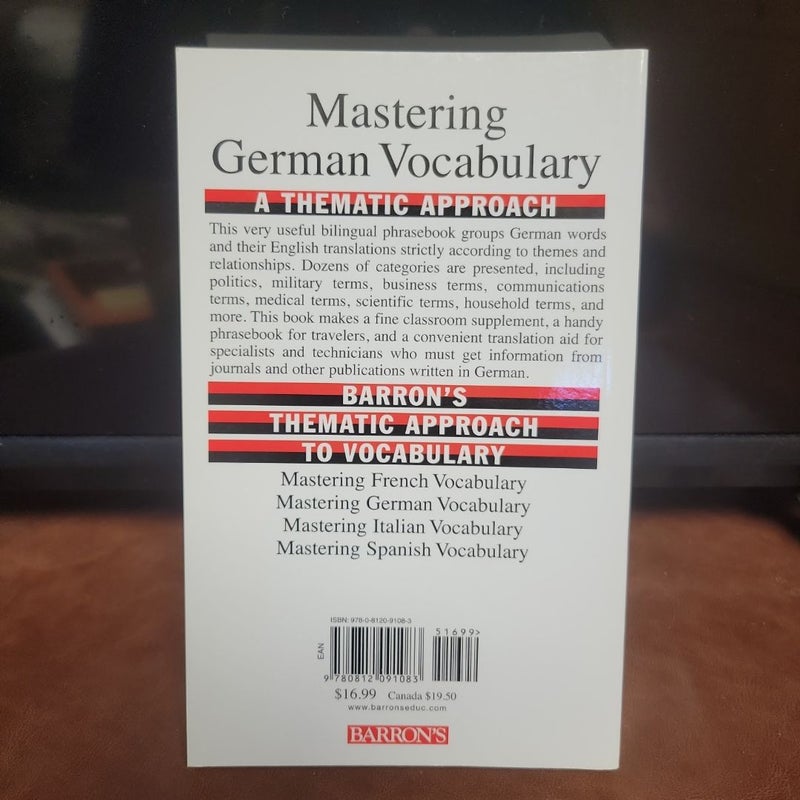 Mastering German Vocabulary: a Thematic Approach