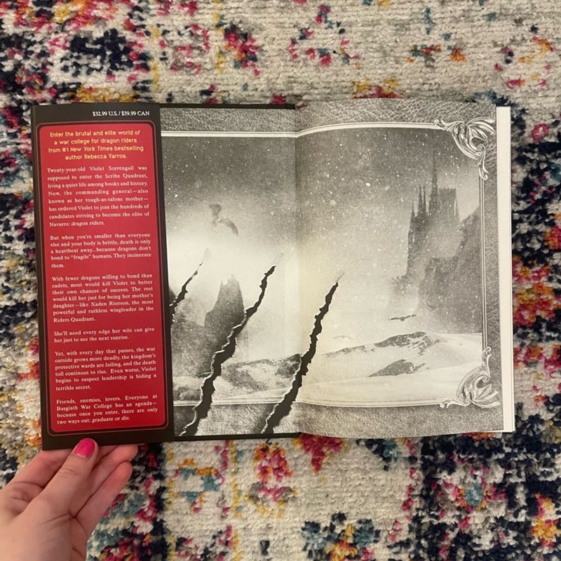 LIMITED PRINT Fourth Wing by Rebecca Yarros;  2 BONUS CHAPTERS!