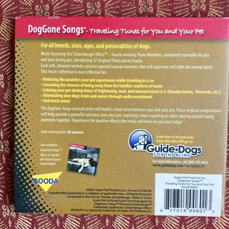 Traveling Tunes for You and Your Pet-CD