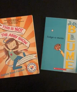 2 Books including Fudge-a-Mania