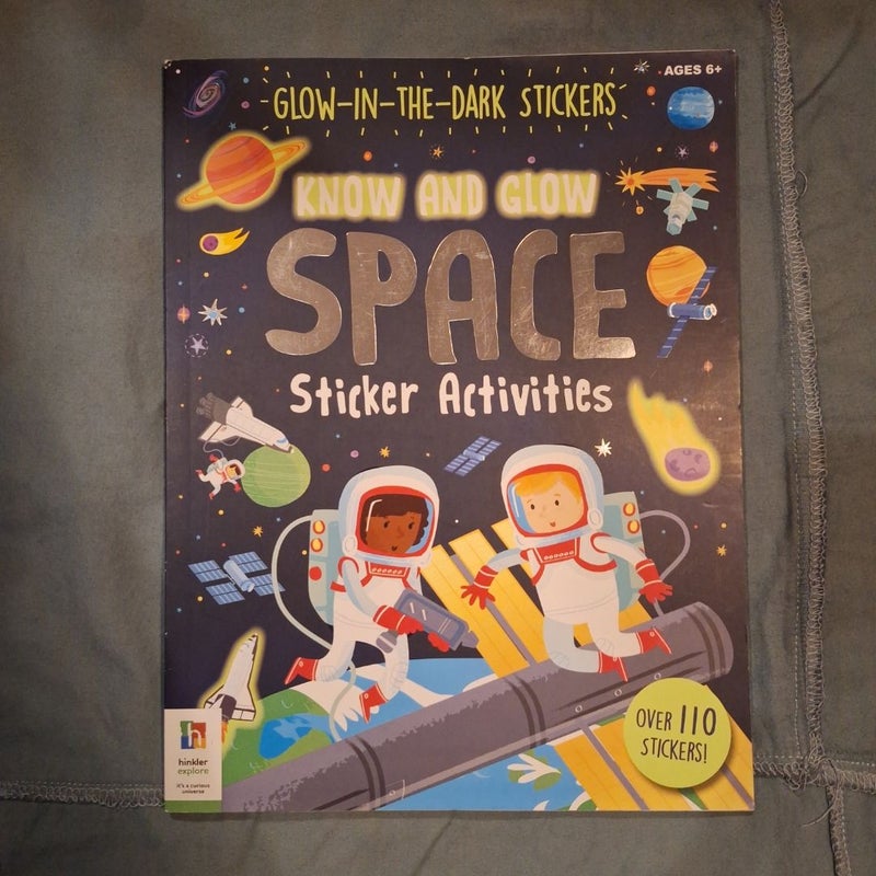 Know and Glow Space Sticker Activities 