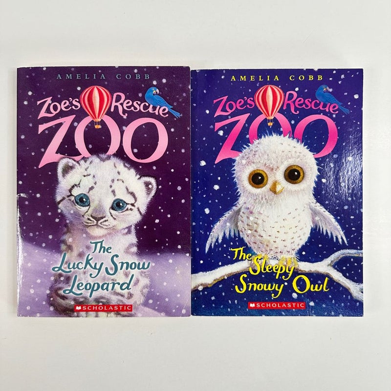 Zoe's Rescue Zoo book bundle, 2 books