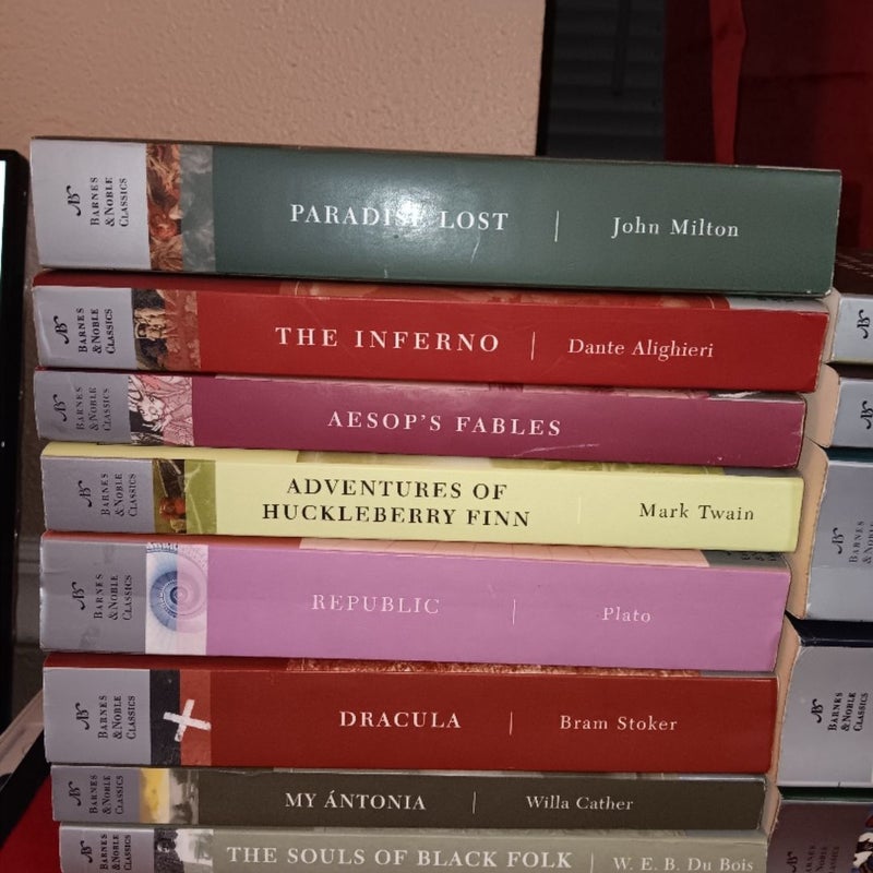 Lot of 14 Barnes and Noble Classics 