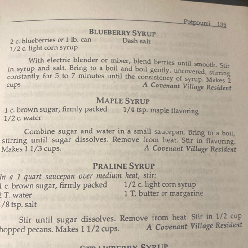 The Village Cookery cookbook
