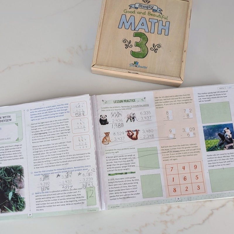 The Good and the Beautiful Math 3 Bundle (Course Book and Math Box)