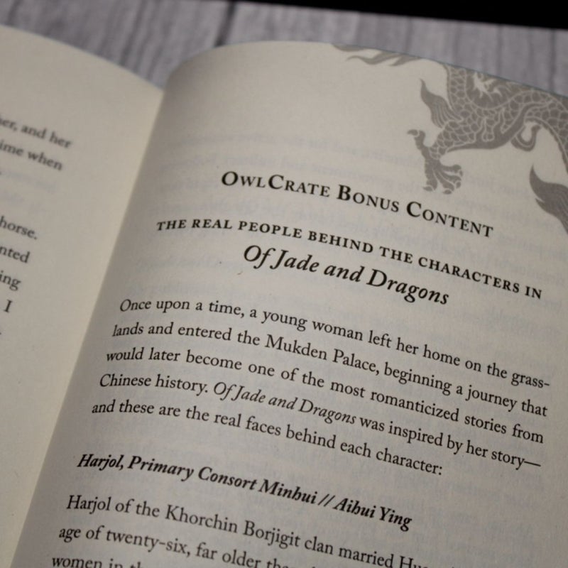 Owlcrate Of Jade and Dragons by Amber Chen