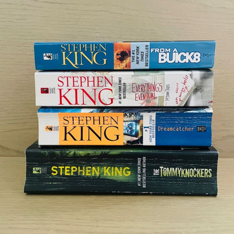 Stephen King Bundle-Lot of 4; Dreamcatcher, The Tommyknockers, From A Buick, Everything’s Eventual