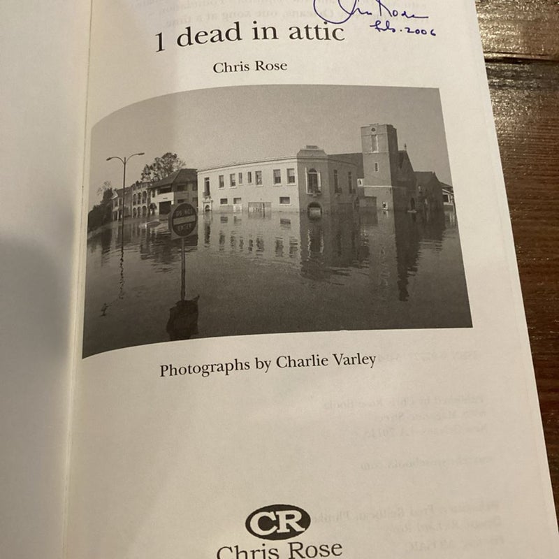 1 Dead in Attic - Signed Copy