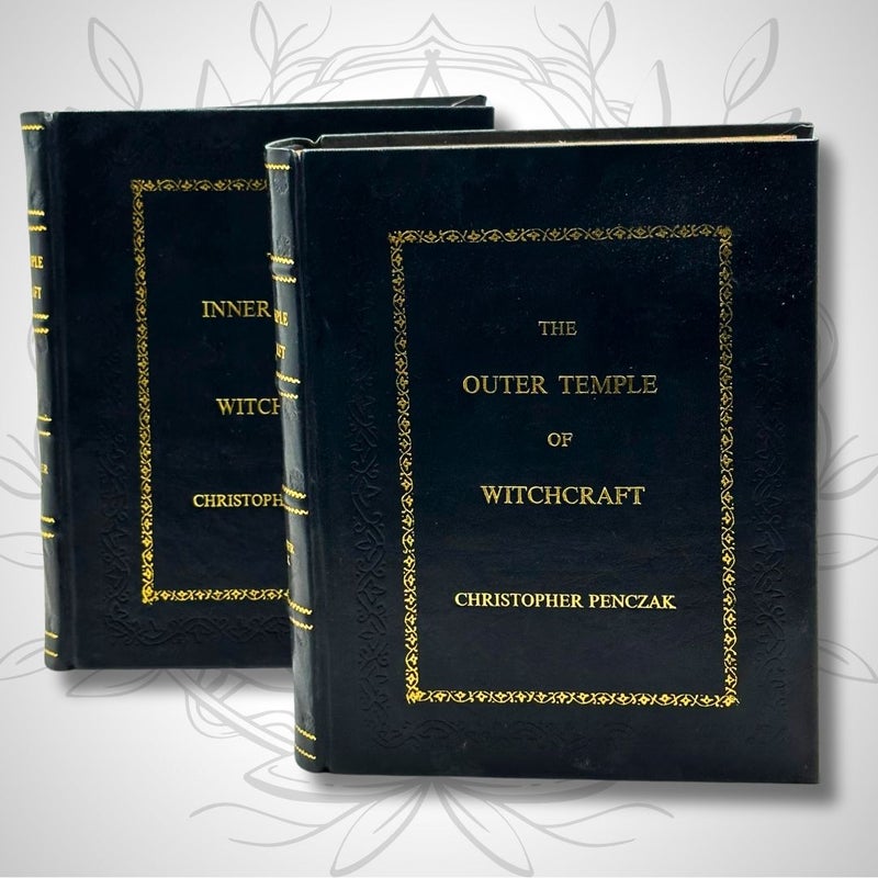 The Outer Temple of Witchcraft & The Inner Temple of Witchcraft by Christopher Penczak - Leather-Bound Edition