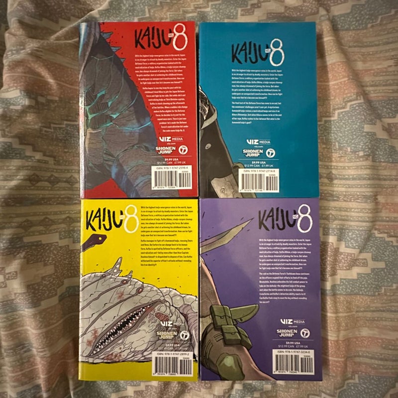 Kaiju No. 8 Manga volumes 1-4
