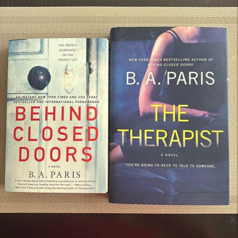 Behind Closed Doors and The Therapist