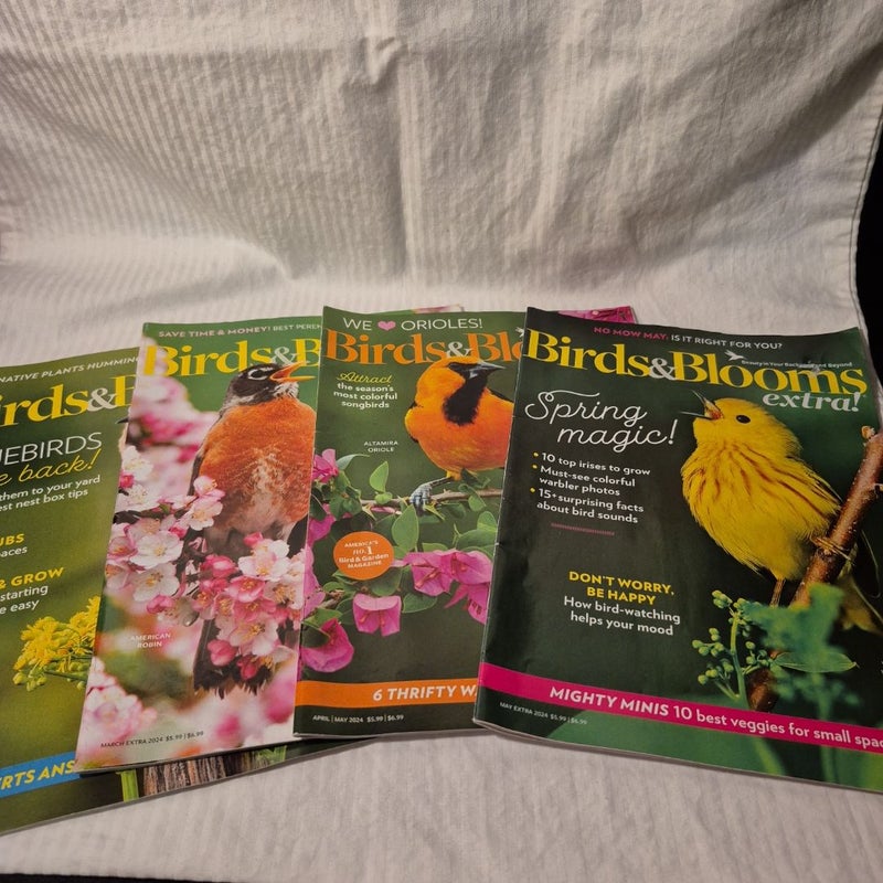 Birds&Blooms 10 Magazine Lot 2024/2025
