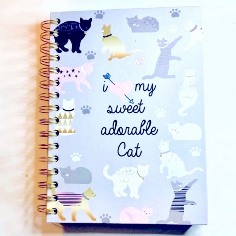 My Sweet Adorable Cat Spiral Writing Journal