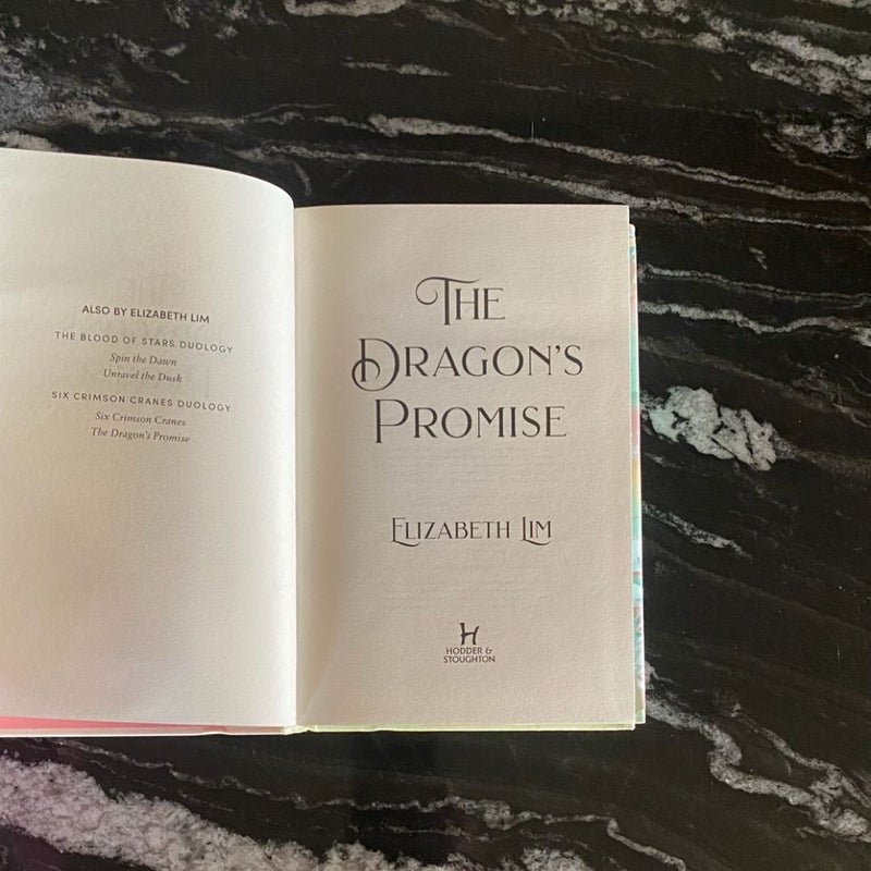 UK  Waterstones Edition of The Dragon’s Promise