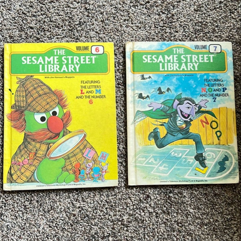 Vintage Sesame Street Library Volumes 6 and 7