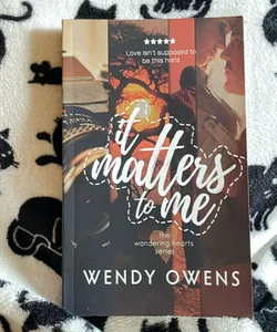 It Matters to Me *Signed - First Edition/First Printing*