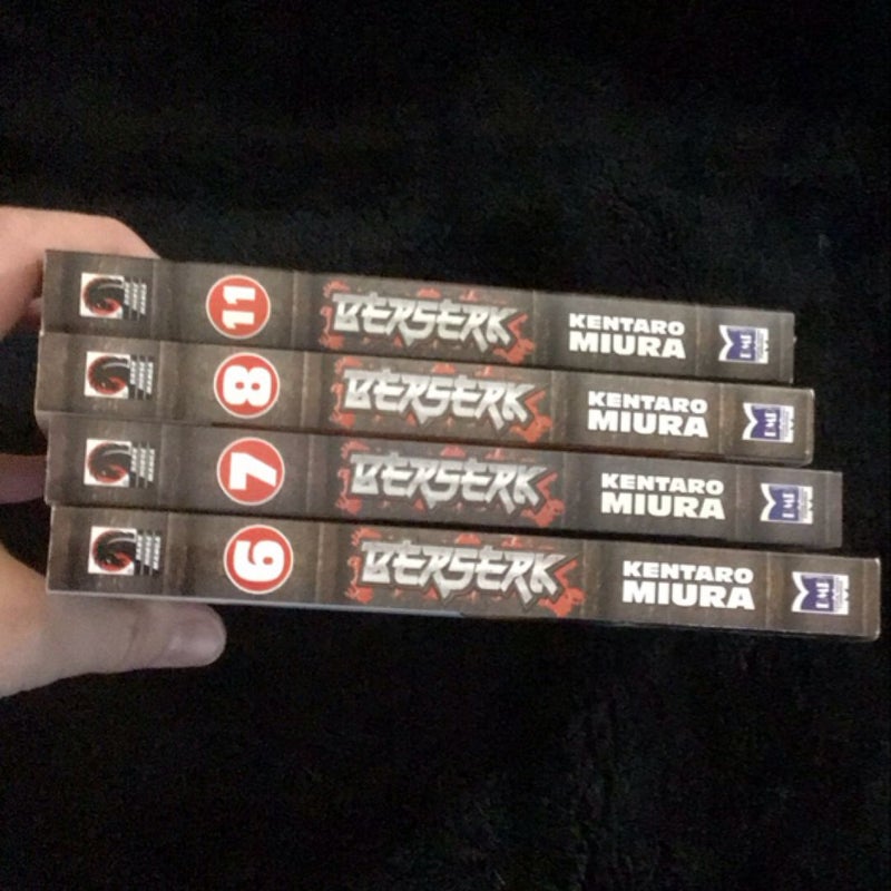 Berserk vol. 6, 7, 8, 11