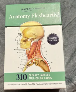 Anatomy Flashcards: 300 Flashcards with Anatomically Precise Drawings and Exhaustive Descriptions + 10 Customizable Bonus Cards and Sorting Ring for Custom Study