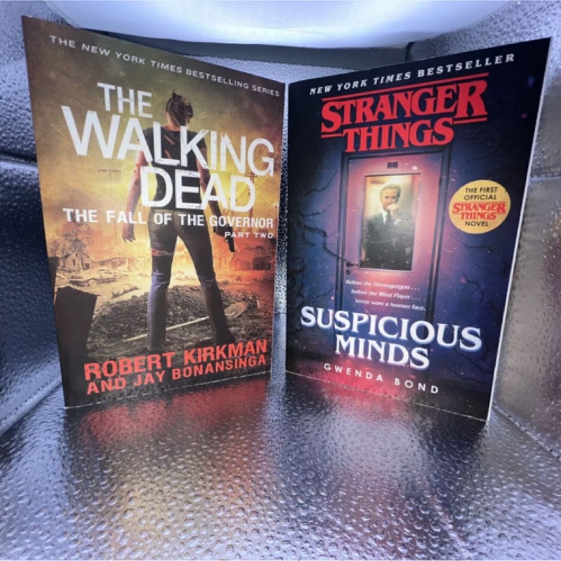 2 Book Set-Straner Things& Walking Dead