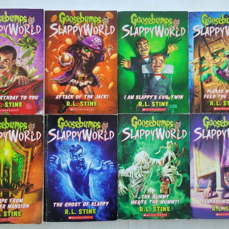 GOOSEBUMPS SLAPPYWORLD MOST WANTED BOOKS LOT OF 10 BY R.L. STINE 1ST EDITIONS