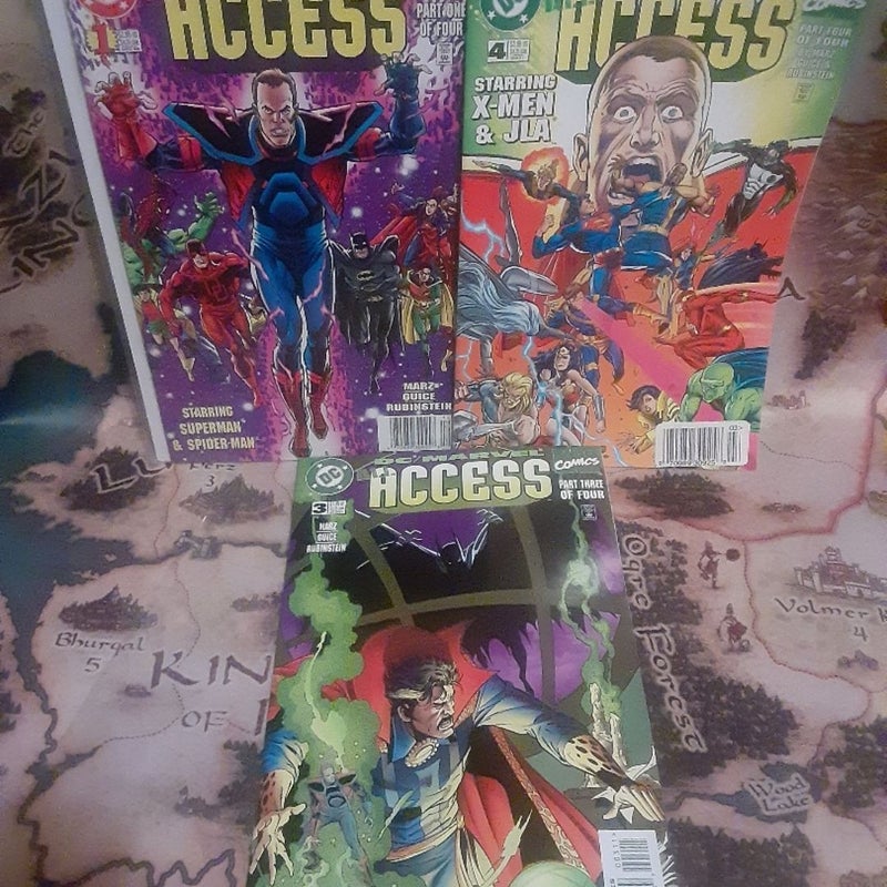 DC / MARVEL All Access 1,3,4 comic book lot