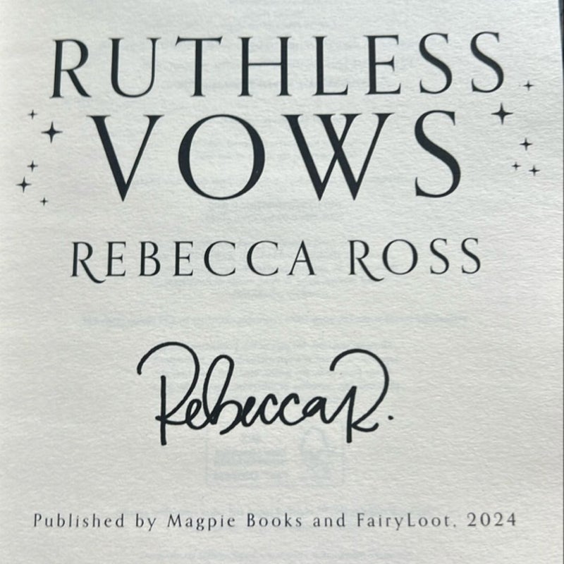 Ruthless Vows Fairyloot Edition