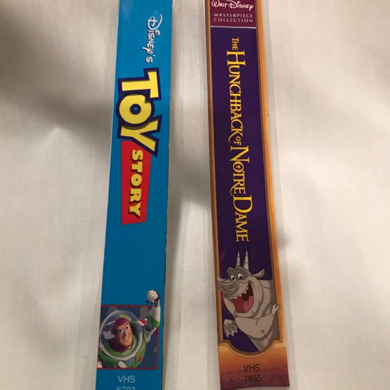VHS Disney Bookmark Set (Double sided)