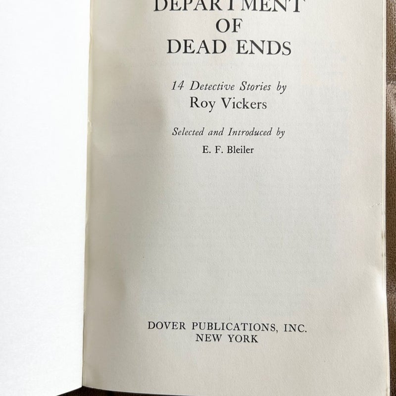 The Department Of Dead Ends 10418