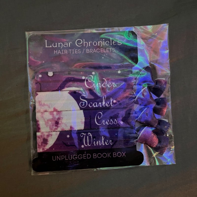 Lunar Chronicles Hair Ties/Bracelets - Unplugged Book Box