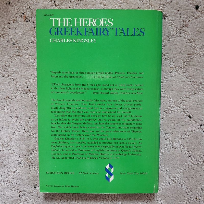 The Heroes: Greek Fairy Tales for My Children (1st Shocken Edition, 1970)