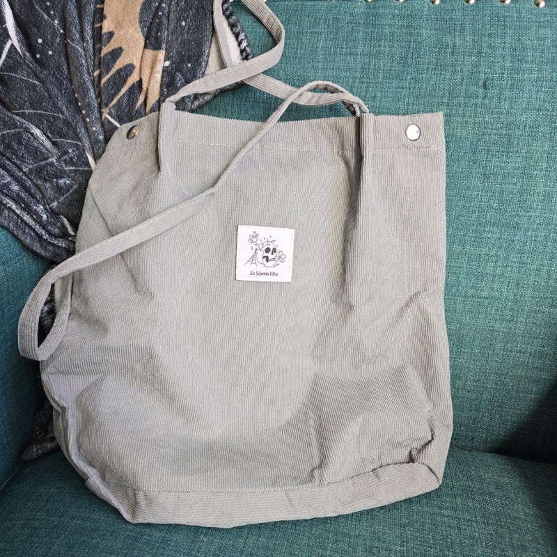 Grey Bookish Tote