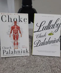 Lot 2 Chuck Palahniuk Books Choke and Lullaby Soft cover New